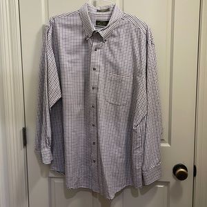 Orvis Men’s button down long sleeve shirt. XXL, Classic fit. 80% cotton 20% wool